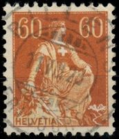 CH - Helvetia m. Schwert - SBK Nr. 140 - Billens FR