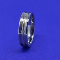 Hochwertiger Furrer-Jacot Ring in 750 Weiss- und Gelbgold