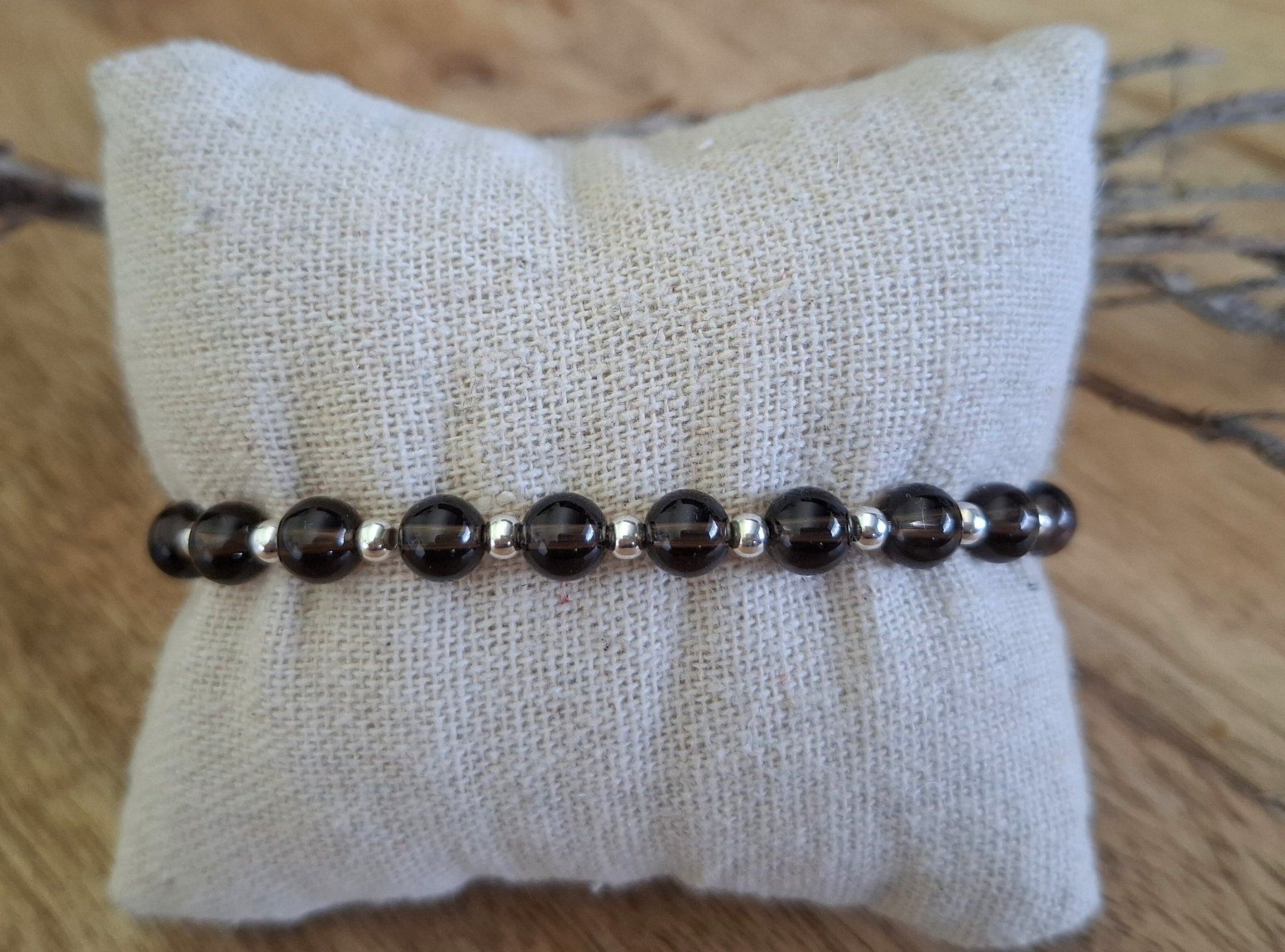 Bracciali & Braccialetti: BROWNIE - Edelsteinarmband - Silber - braun – Nuovo e nell'imballaggio originale da Mühlethal venduto da nicita-modeschmuck 3