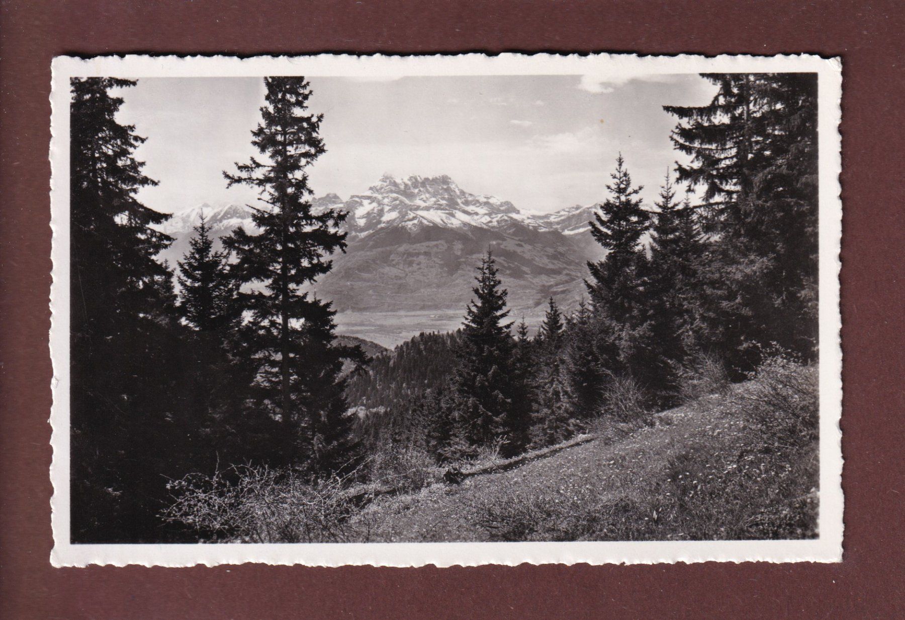 Cartoline postali: LEYSIN - Dents du Midi - 1943 Feldpost – Usato da Pully venduto da nicecards