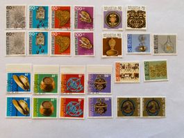 Diverse Briefmarken Pro Patria postfrisch + ET