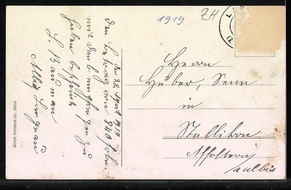 Cartoline postali: Langnau am Albis, Restauration z. Windeg – Usato da Berlin venduto da bartko-reher 1