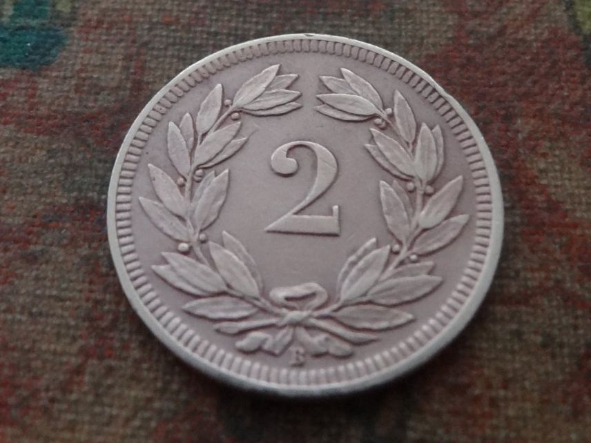 Tutti le monete: 2 Rp. 1909  (D) – Usato da Romanel-sur-Lausanne venduto da Swift13 1