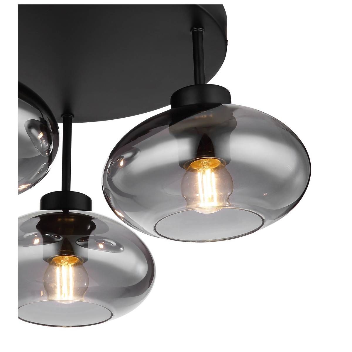Kronleuchter & Deckenlampen: Deckenleuchte, Glas, 3 Strahler, 40 cm Ø – Neu (gemäss Beschreibung) aus Kreuzlingen von Smart-Light 2