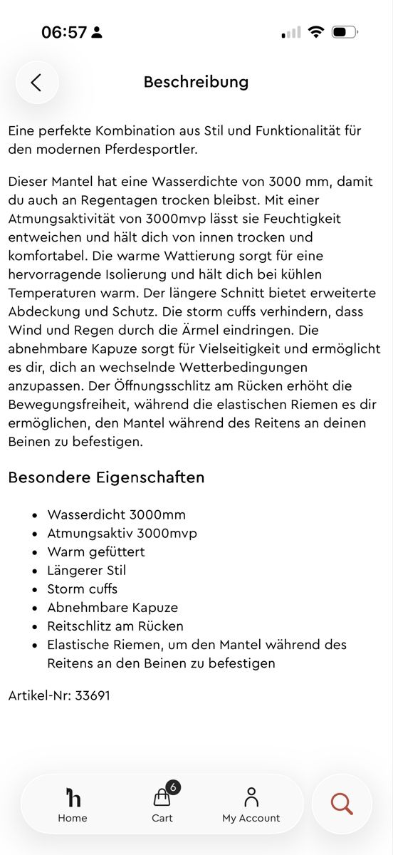 Manteaux: B Vertigo Winterreitmantel Grösse M – D'occasion à Männedorf par kajuar 3