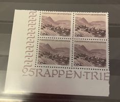 LIECHTENSTEIN Viererblock 1930 er Triesenberg