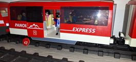 Playmobil 4124 Personenwagen "Panorama-Express" rot
