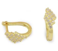 Gold Ohrringe925Silber*Cubic Zirconia