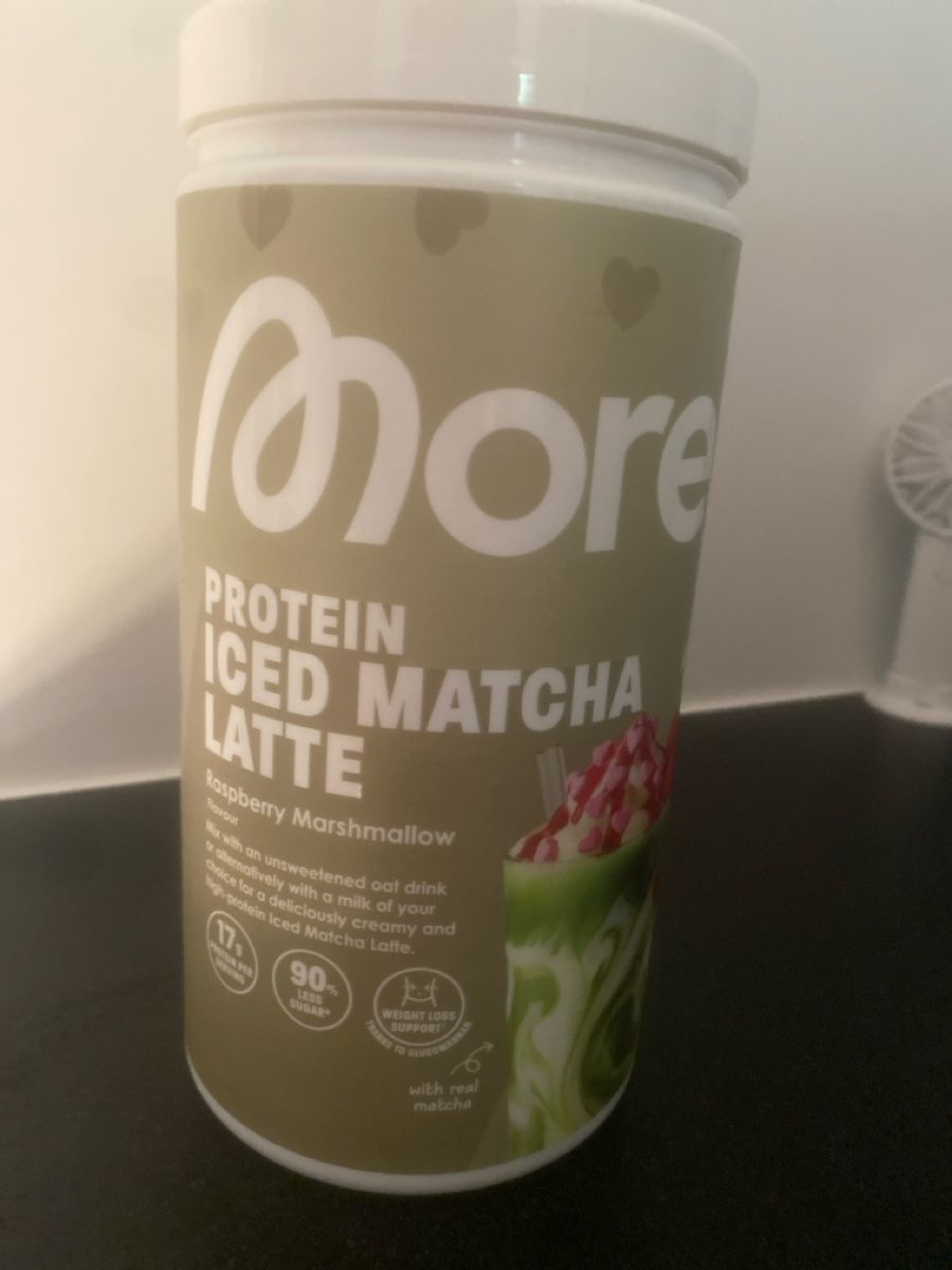 More Nutrition Cibi & Specialità: More Protein Iced Matcha Latte Raspberry Marshmallow – Usato da Basel venduto da yul81