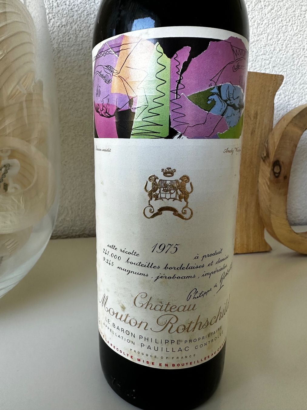 Mouton Rothschild Vino: Château Mouton Rothschild 1975 – Nuovo (secondo la descrizione) da Yens venduto da Rilou80 1