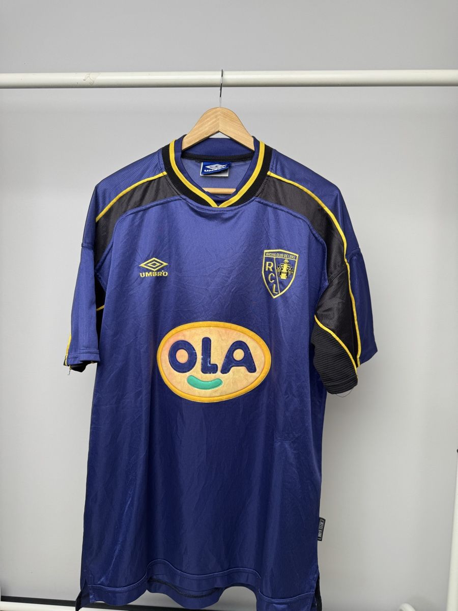 Umbro Canottiere & Pantaloni: Rc Lens 99/00 away shirt – Usato da Baden venduto da Timelessthreads