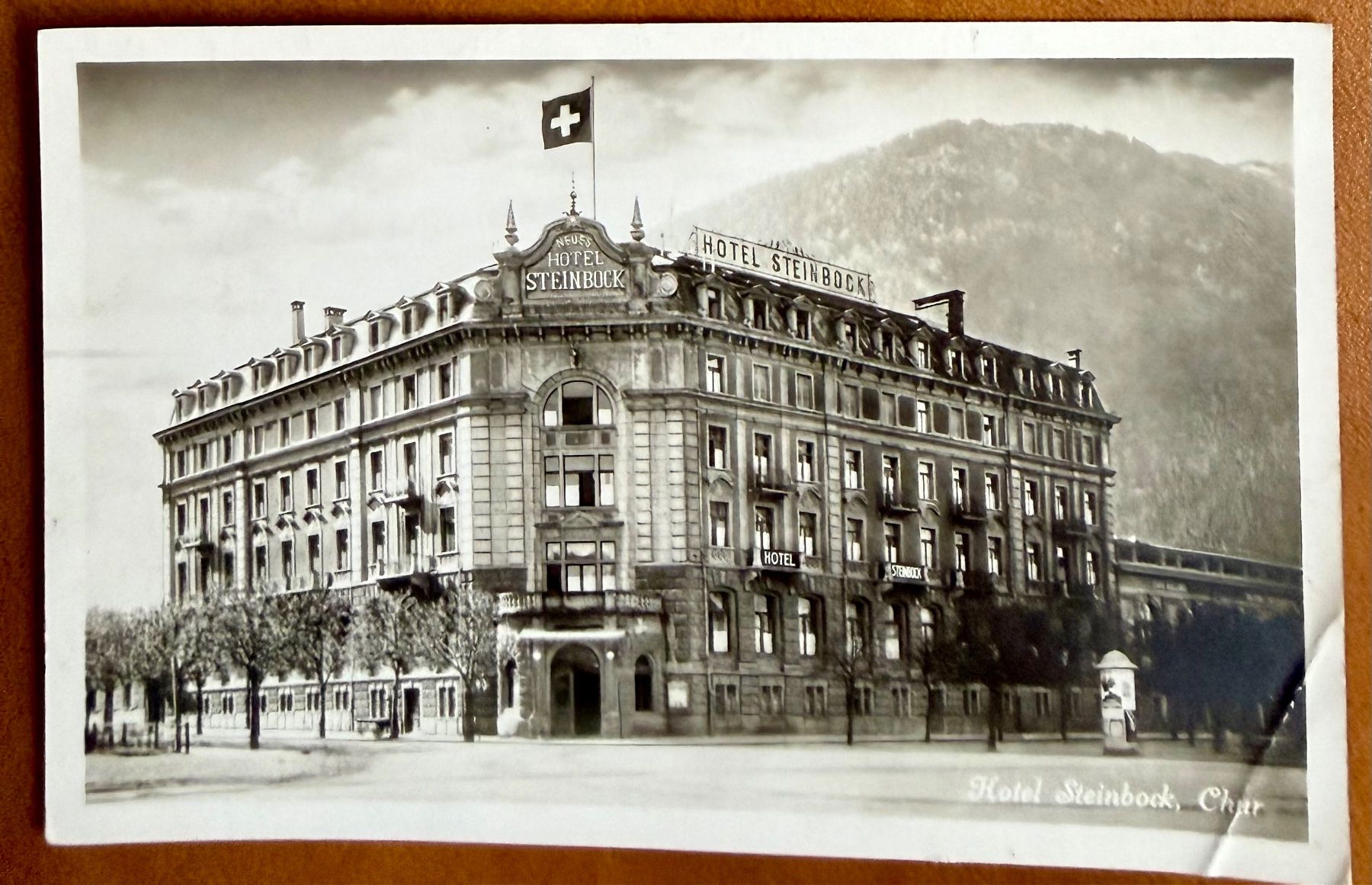 Cartoline postali: Chur - Hotel Steinbock - AK – Usato da Lutry venduto da Ediego