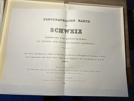 Topographische Karte der Schweiz, Jahrgang 1833 - Rarität