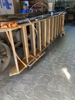 Holztreppe Wangentreppe Eiche massiv Zustand akzeptabel