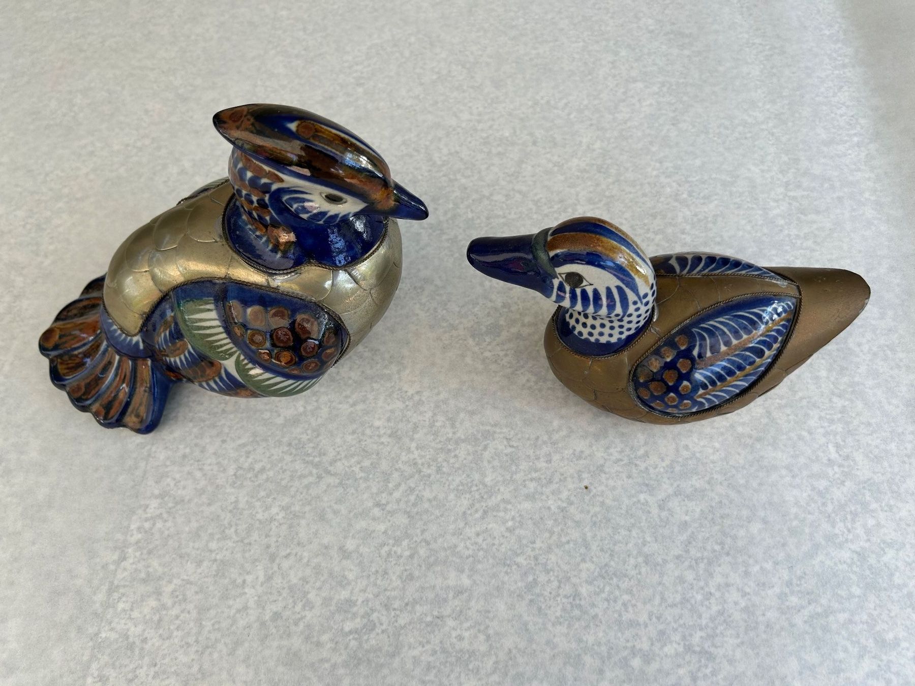 Statuette: Dekoratives Keramik Enten Set aus Korea – Usato da Etzelkofen venduto da Botti50