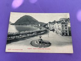 Lugano, Quai et Monte San Salvatore, alte Ak 1907