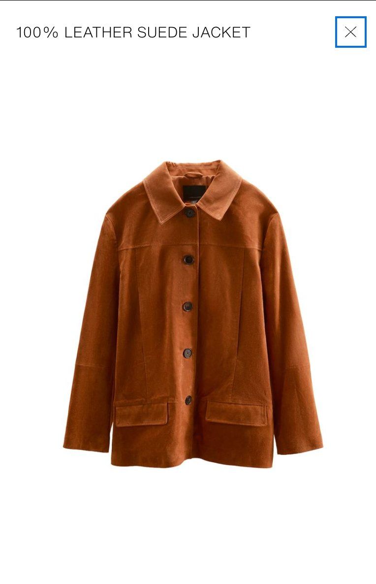 Zara Vestes: 100% leather suede jacket - burnt orange – Neuf (Voir description) à Zürich par ped_8gnn