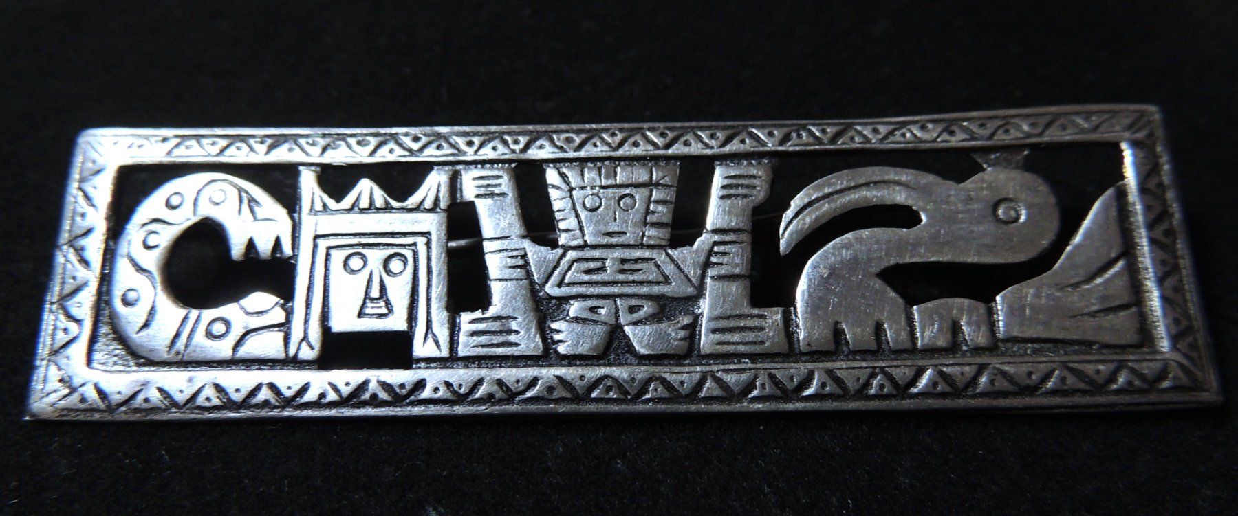 Spille & Fermagli: Handgefertigte Silber 925 Brosche Mesoamerika – Usato da Waldenburg venduto da schaller707 1