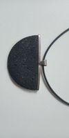 Designer Kette Anhänger aus Lavastein Silber 925 zu Nile