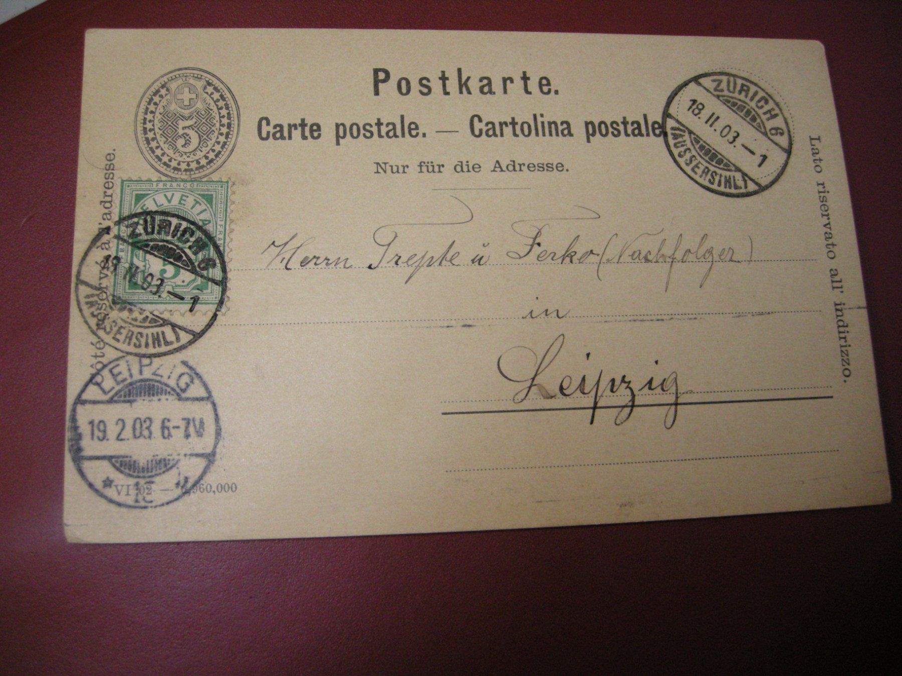 Alle Briefmarken: 7 POSTKARTEN AB - BERNE 15.IX.76 // GAIS 1.III.77. // ect. – Gebraucht aus Eschenbach SG von eDaisy 1