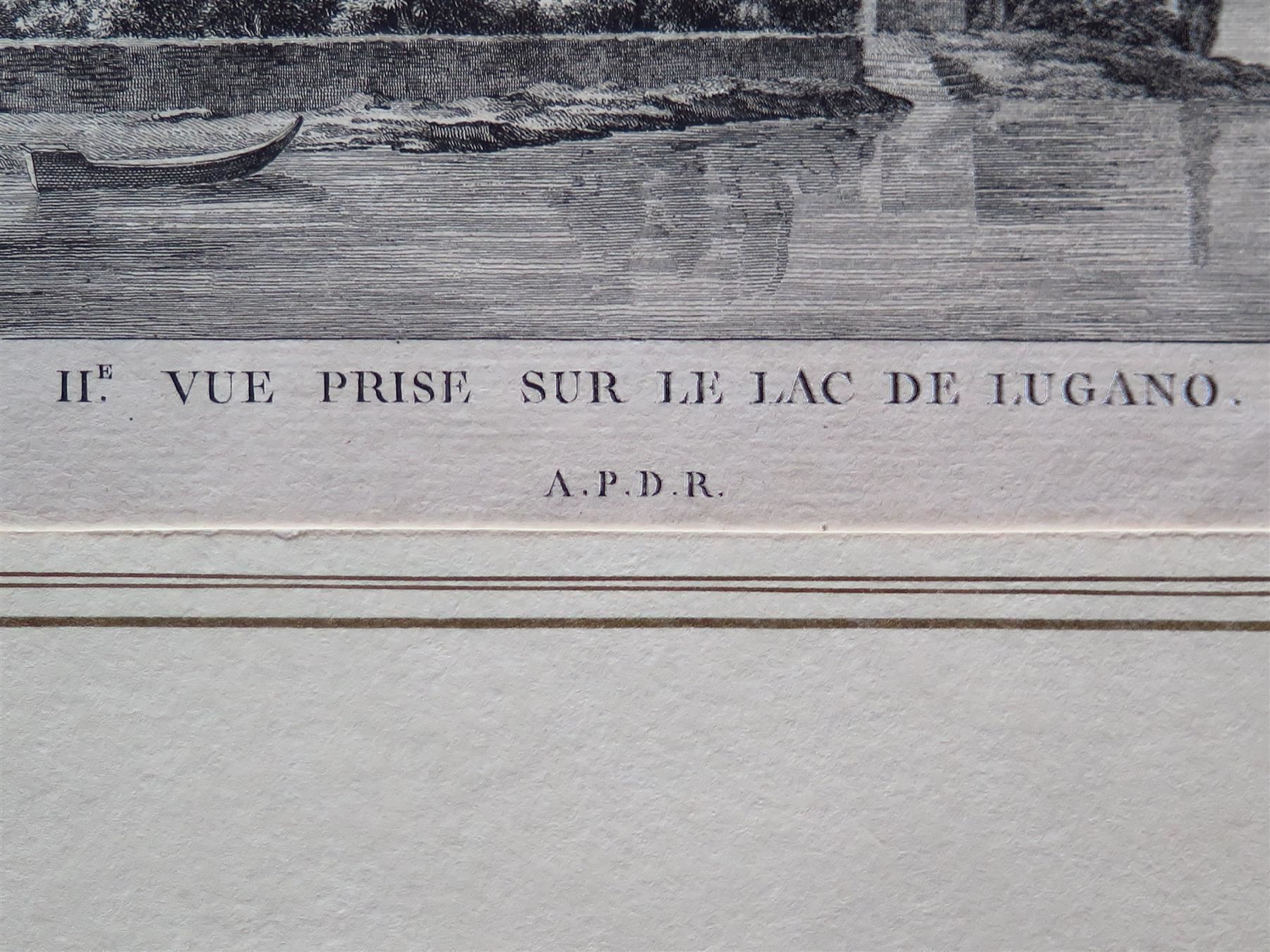 Incisioni: Vue prise sur le lac de Lugano – Usato da Bern venduto da Jwpm66 3