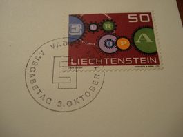 Liechtenstein FDC 1961, Europamarkem nicht gelaufen