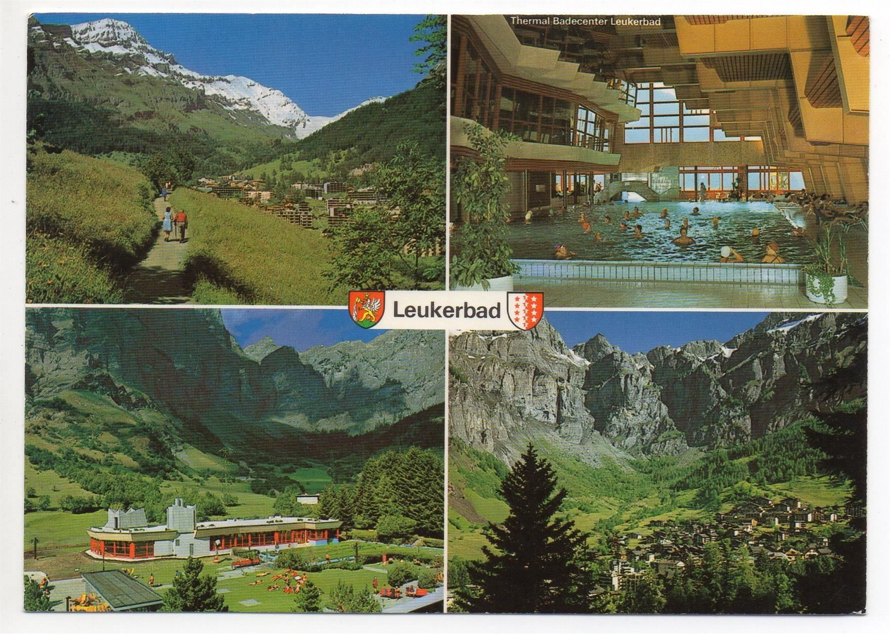 Cartes postales: LEUKERBAD Hallenbad Badecenter – D'occasion à Jona par philajona