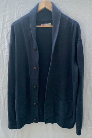 Superbe grand cardigan à col LEVI'S vintage 100%coton t.XXL