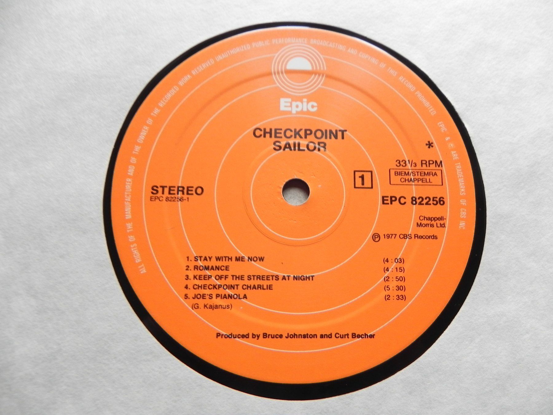 Schallplatten: LP brit. Pop Band Sailor 1977 Checkpoint – Gebraucht aus Siebnen von krimsie 4