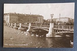 AK Genève Pont du Mont Blanc