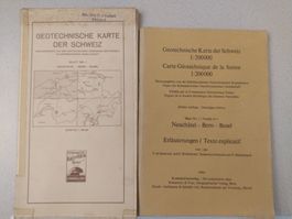Geotechnische Karte der Schweiz: 4 Blätter mit Erläuterungen