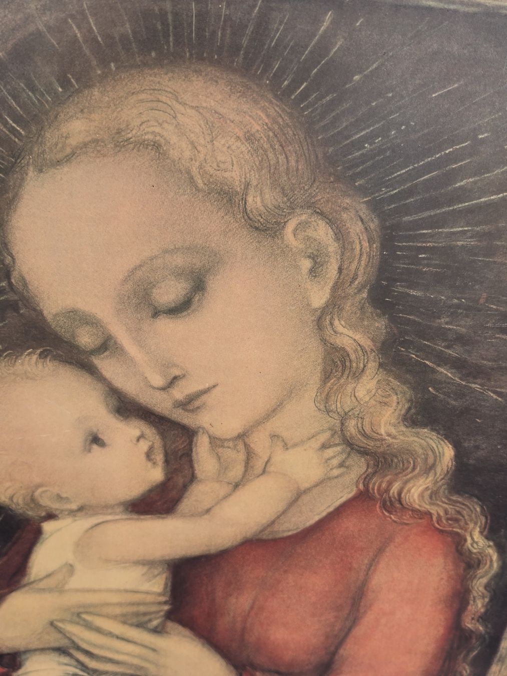 Posters & Illustrations: Bild Madonna mit Kind  gerahmt signiert – D'occasion à Mettlen par elios0888 5
