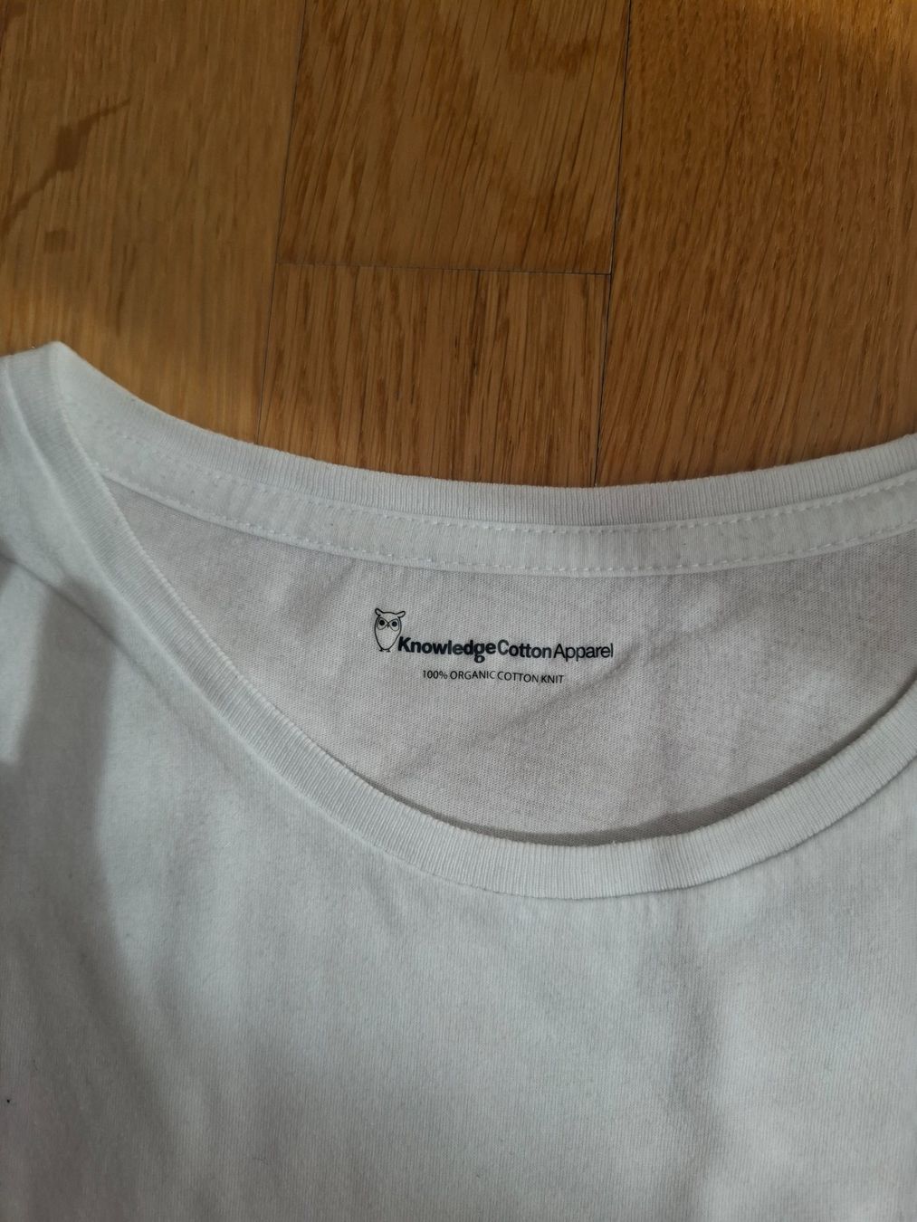 T-shirt: Knowledge Cotton Apparel T-Shirt, weiss, Gr. S – Usato da Romanshorn venduto da lichtmond2022 1