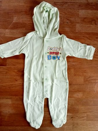 Baby Overall „Daddy's Little Boy“ mit Kapuze, Grösse 62/68