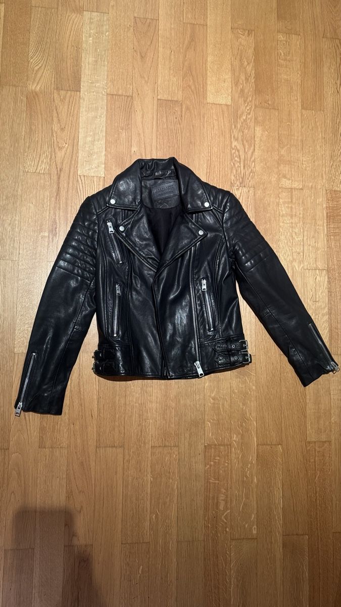 Allsaints Giacche: AllSaints Black Leather Biker Jacket - Perfect Autumn/Spring – Nuovo (secondo la descrizione) da Schlieren venduto da GaRe2509 4