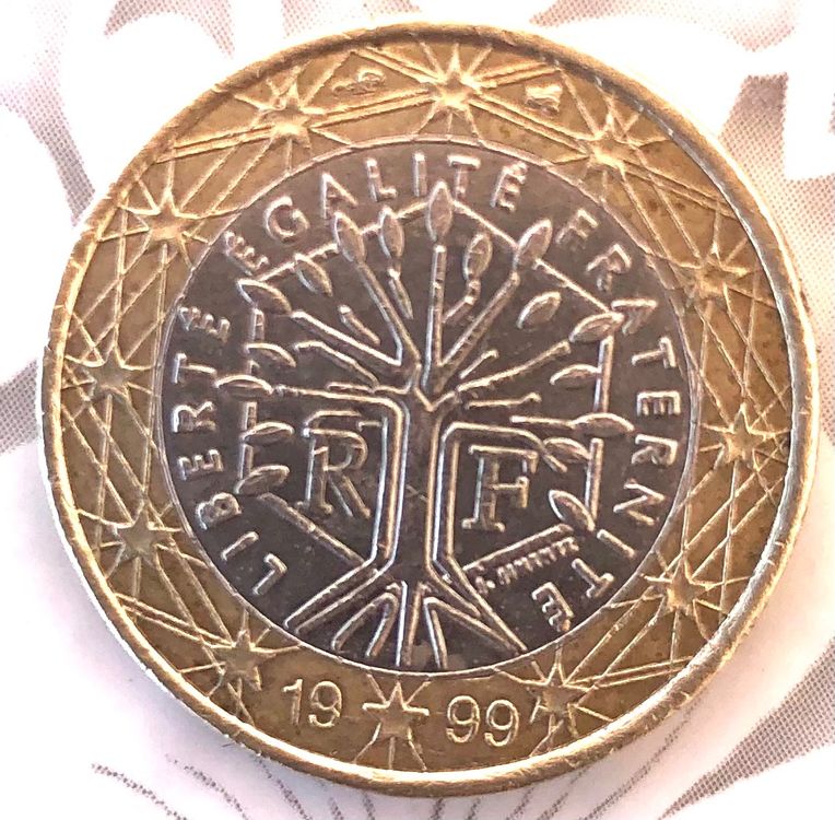 rara, 1 euro 1999, Francia, Albero della vita, Kaufen auf Ricardo