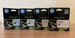 Tintenpatronen HP 953XL schwarz, magenta, yellow