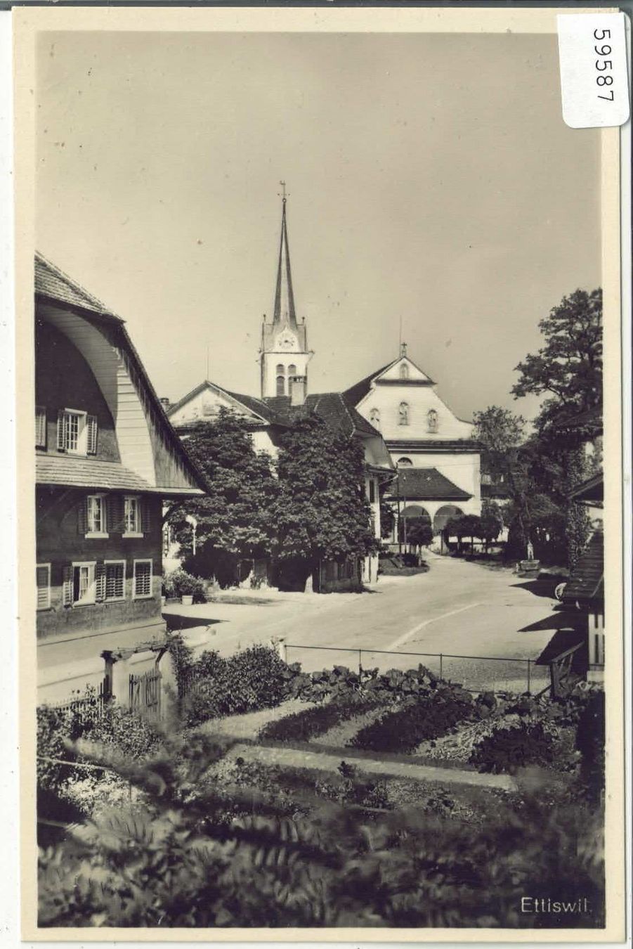Cartoline postali: Ettiswil - Dorfpartie – Difettoso da Ettingen venduto da Kartenplanet