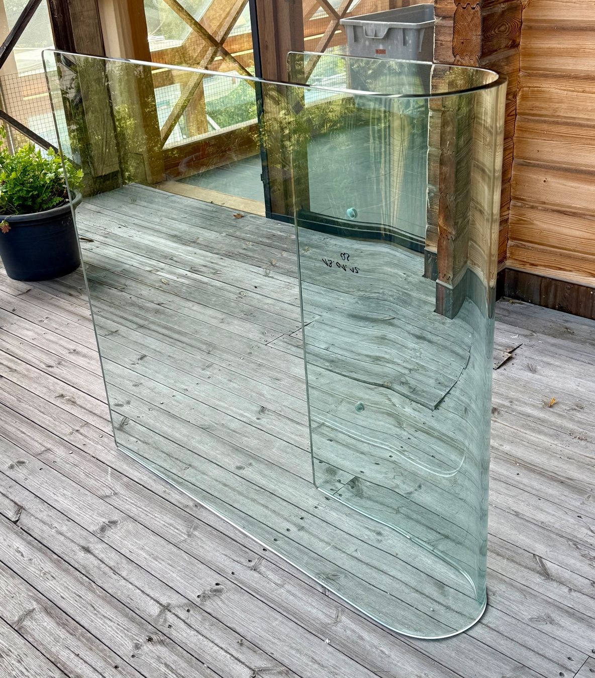 Servierplatten: Wohnzimmertisch Glasplatte – Gebraucht aus Weingarten-Kalth von Idesiree
