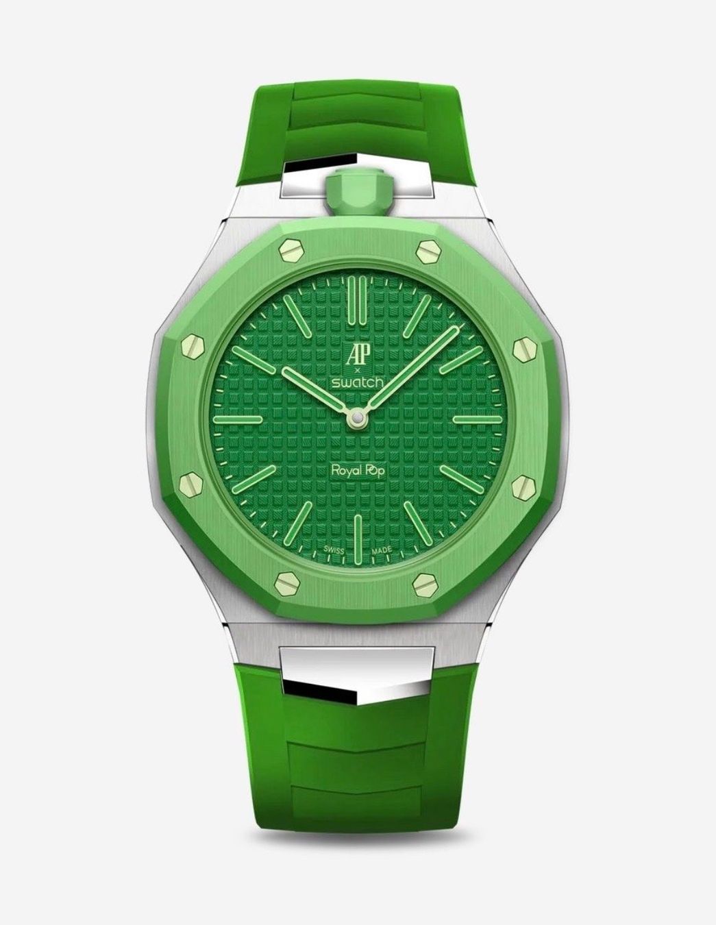Swiss Orologi: 2 Für 999.- AP x Swatch - Green Eight mit passendem Armband – Nuovo e nell'imballaggio originale da Dietikon venduto da preveen_1 1
