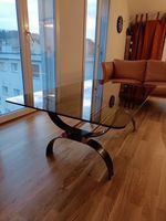 Couchtisch Glas & Metall – modernes Design (140 × 80 cm)