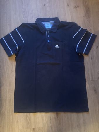 Vintage Polohemd Adidas dunkelblau 
