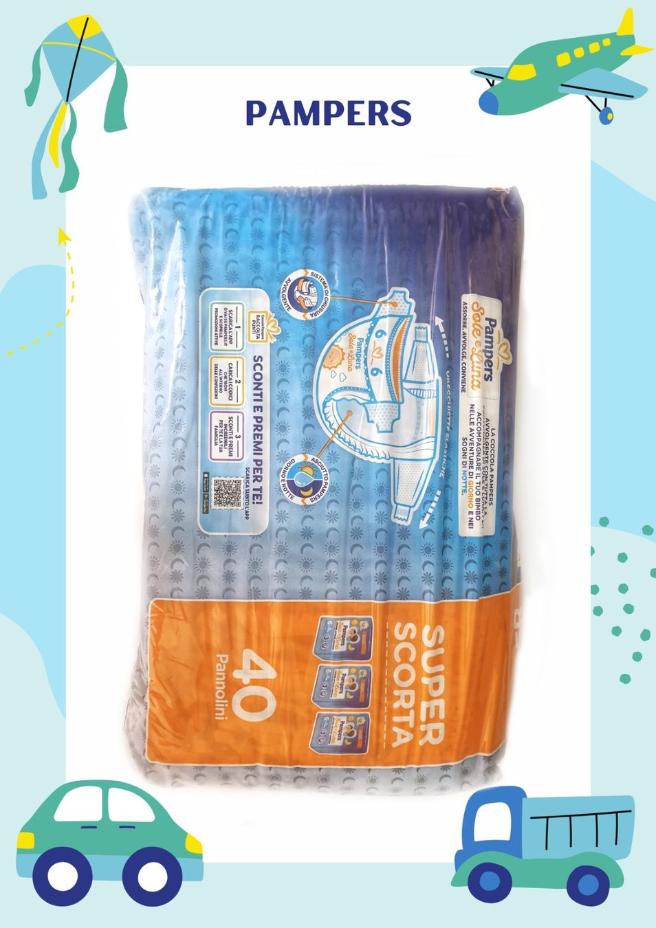 Pampers Secchi per pannolini & Pannolini: Pampers Sole e Luna 6xl – Nuovo e nell'imballaggio originale da Utzigen venduto da giusescrivo 1