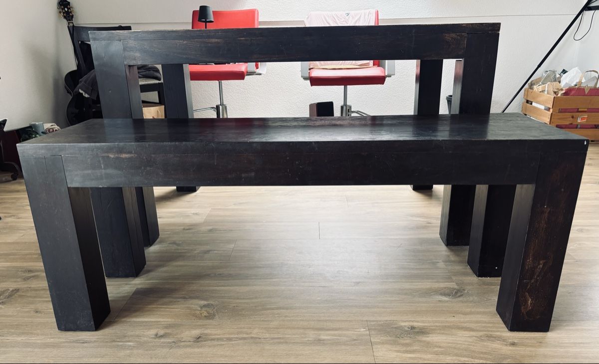 Tischset: Massiver Tisch mit Sitzbank – Gebraucht aus meiringen von Vlinder01 4