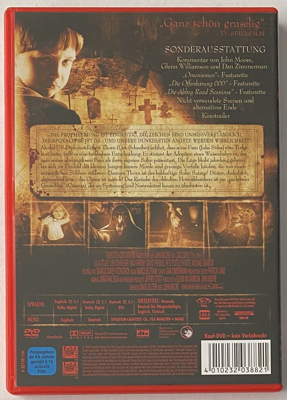 Alle DVDs: Das Omen (Versandkostenfrei) – Gebraucht aus Flums von Asquillo 1
