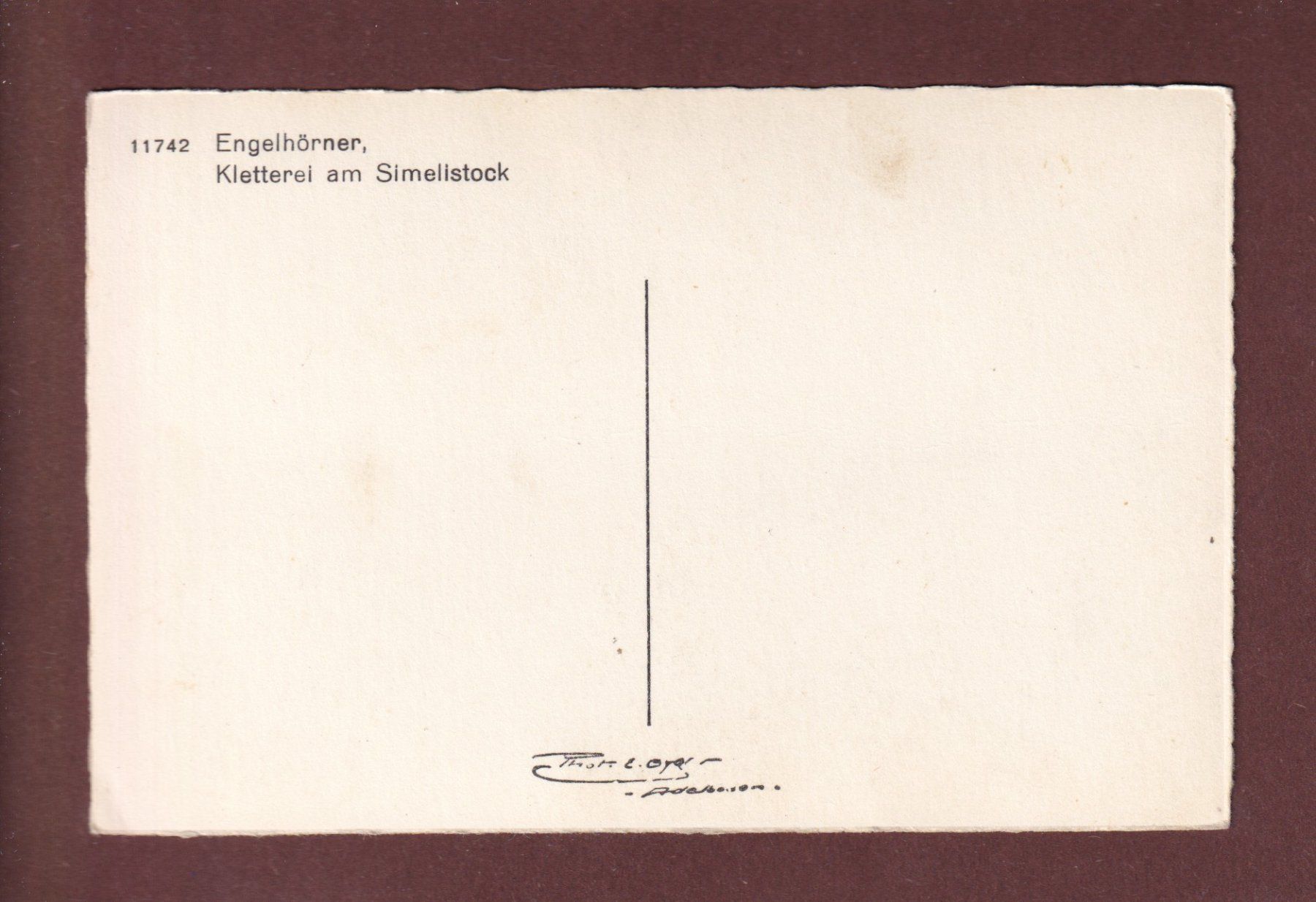 Ansichtskarten: ENGELHÖRNER - Kletterei am Simelistock – Gebraucht aus Pully von nicecards-shop 1