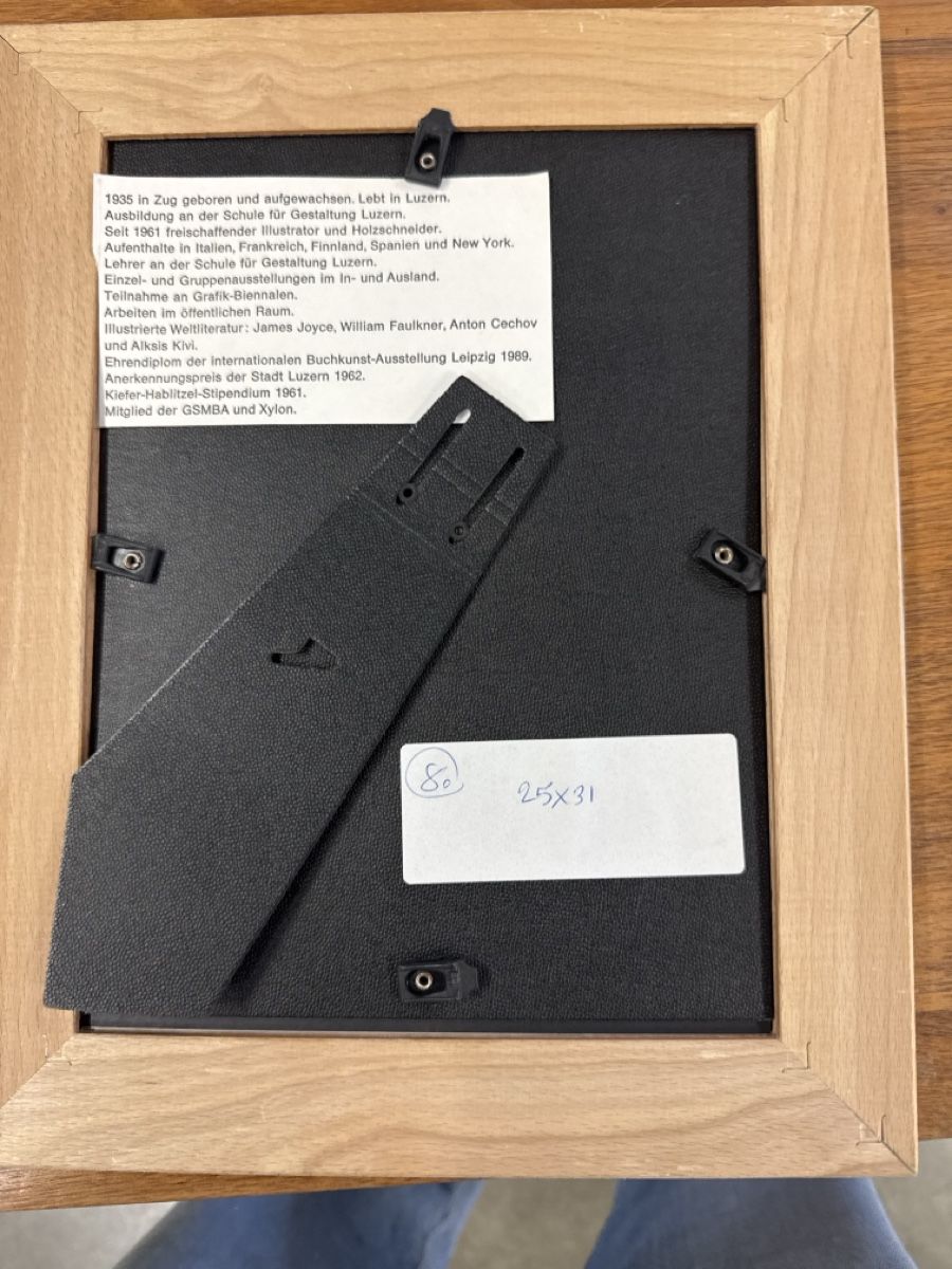 Dipinti: Bild von Werner Hofmann signiert – Usato da Wettingen venduto da kw9_d8y7 1