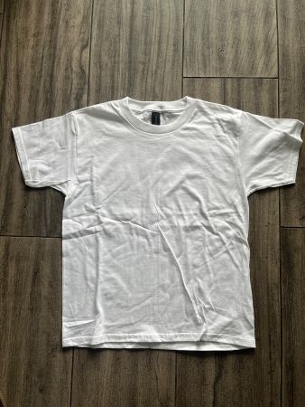 5 weisse Kinder T- Shirts, 116/134