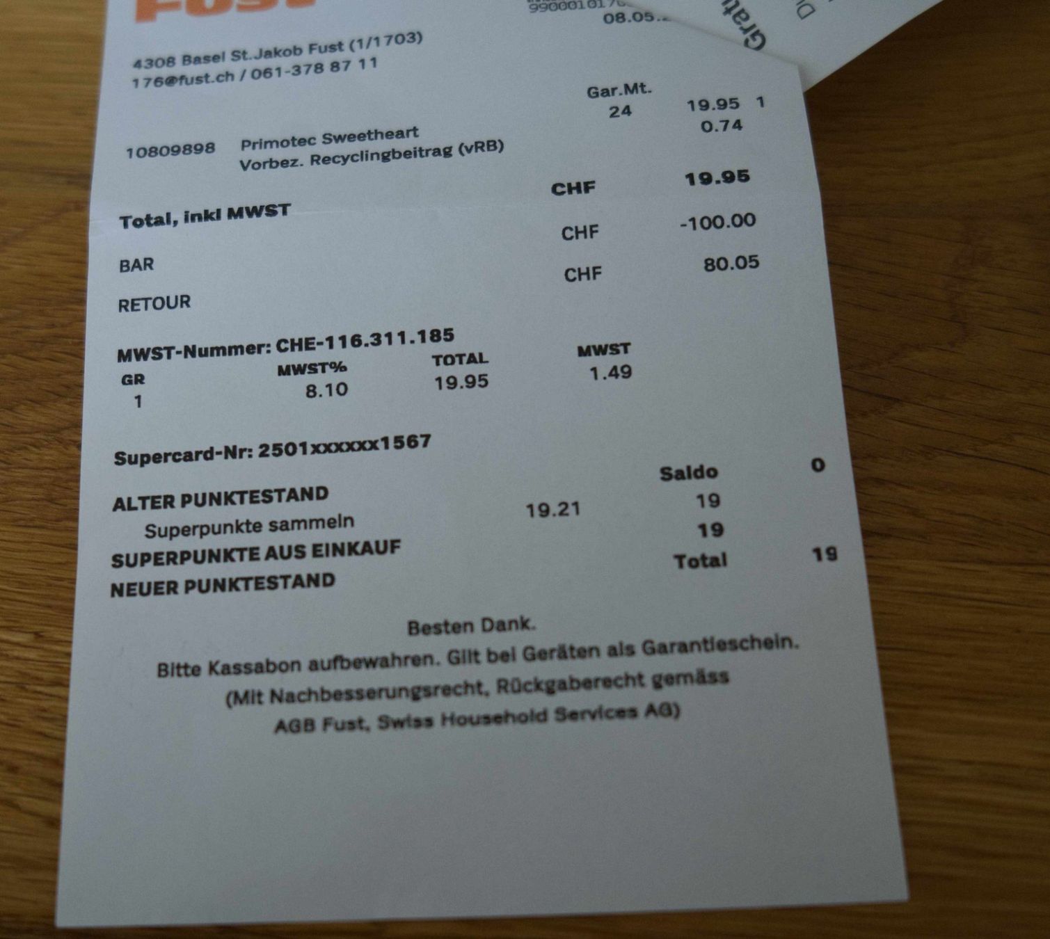 Fust Küchengeräte: Primo Waffeleisen – Gebraucht aus Basel von Verkauf_Aral 2