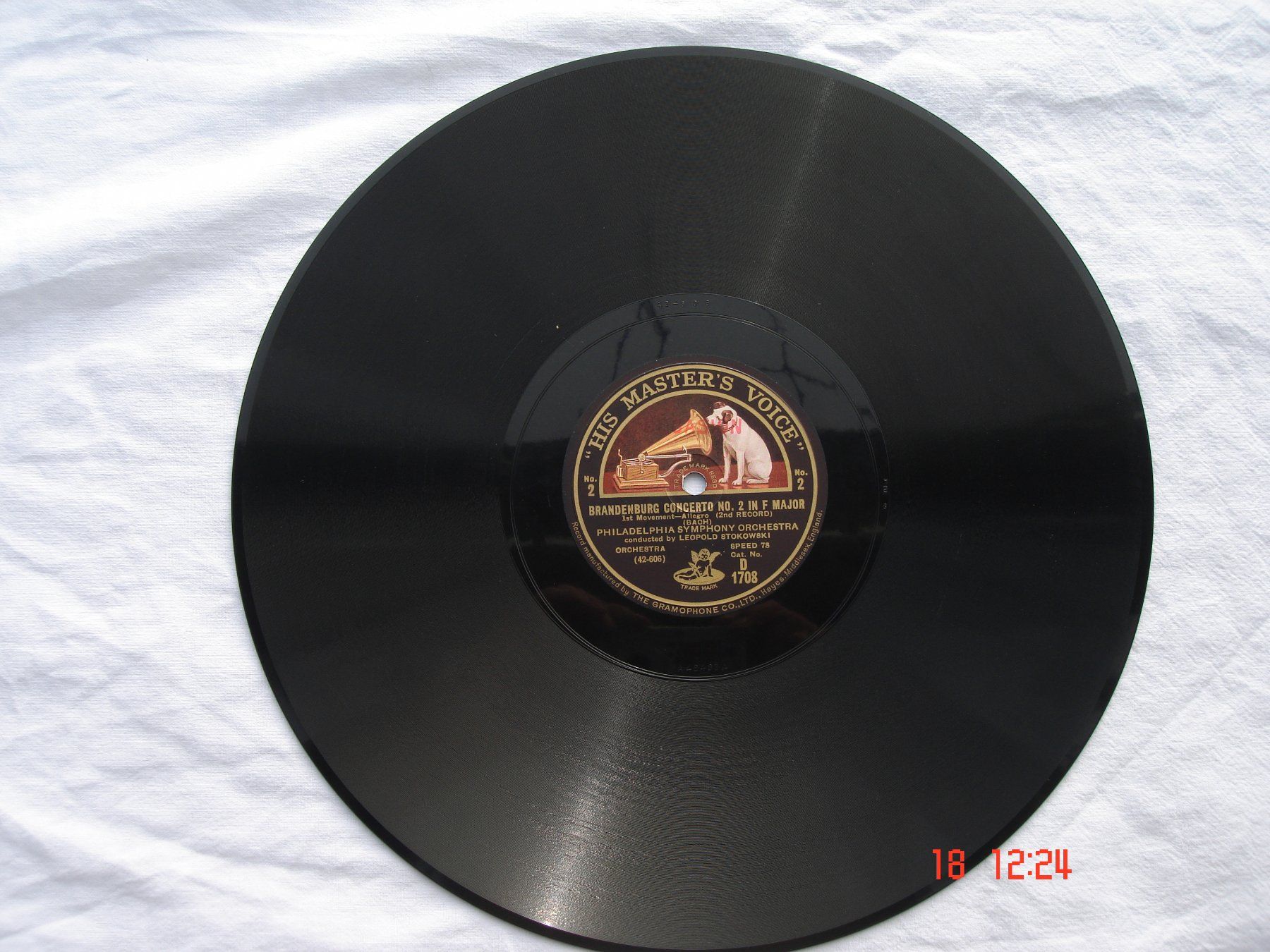 Dischi in vinile: Schellackplatten J.S.Bach Brandenburgisches Konzert Nr.2 – Usato da Aeschi SO venduto da abi1951 2